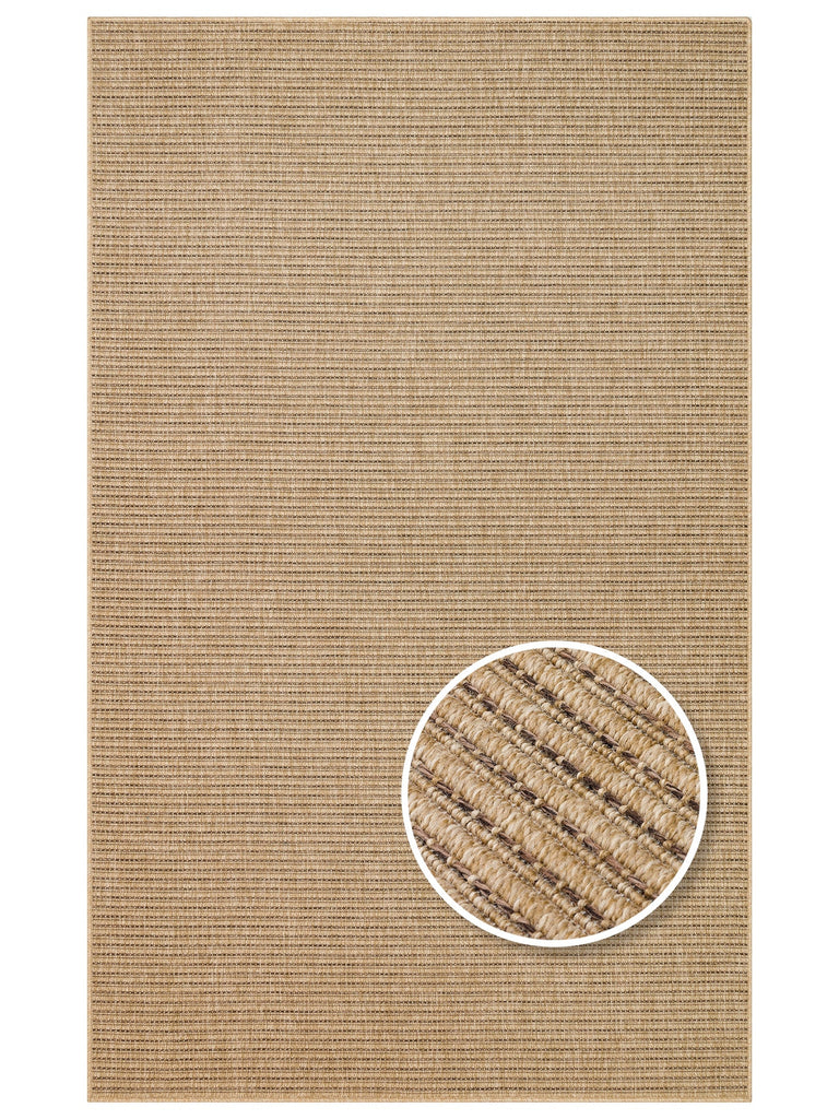 Dream Suitable for Indoor and Outdoor Use, Easy to Clean Sisal-Look Carpet 01 NATURAL MOCHAXW