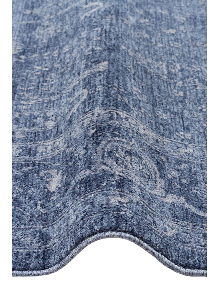 Tabriz Series Vintage Antique Patterned Modern Soft Textured Carpet 03 NAVY