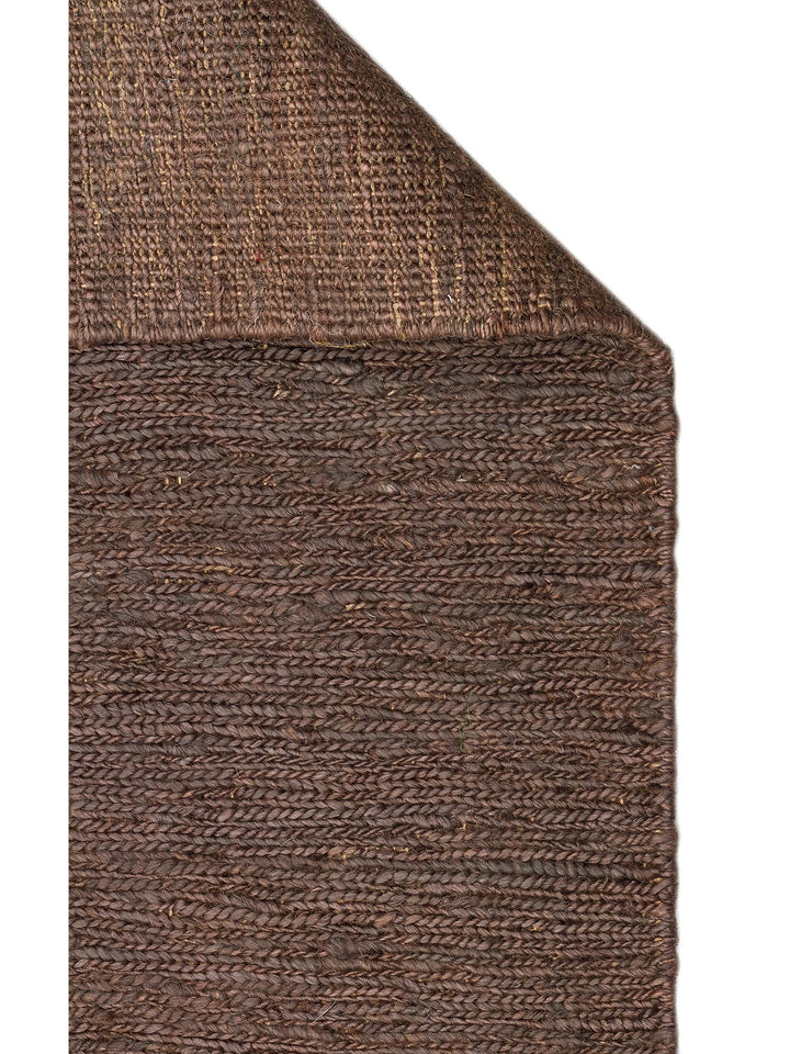 Coffee %100 Naturel Kendir Oturma Odası Salon Koridor Antre Yatak Odası Örgü Halı PLAIN BROWN - Carpetdocia