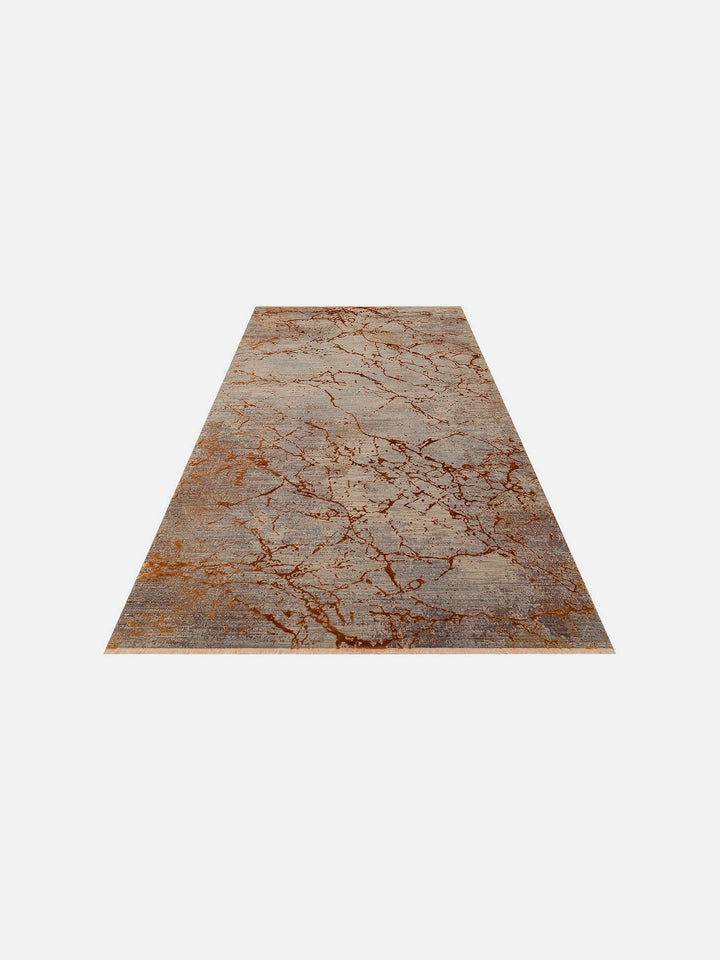 Göreme Serisi Yüksek Alçak Dokulu Yüksek Kaliteli Sık Dokuma Modern Salon Halısı 01 COPPER - Carpetdocia