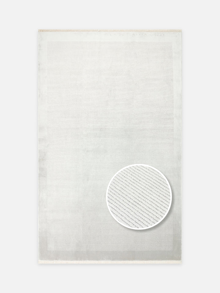 Montenegro Viskon Karışımlı Sade Desenli Sık Dokuma Oturma Odası Salon Koridor Modern Halı 02 GREY - Carpetdocia - kusbakisi