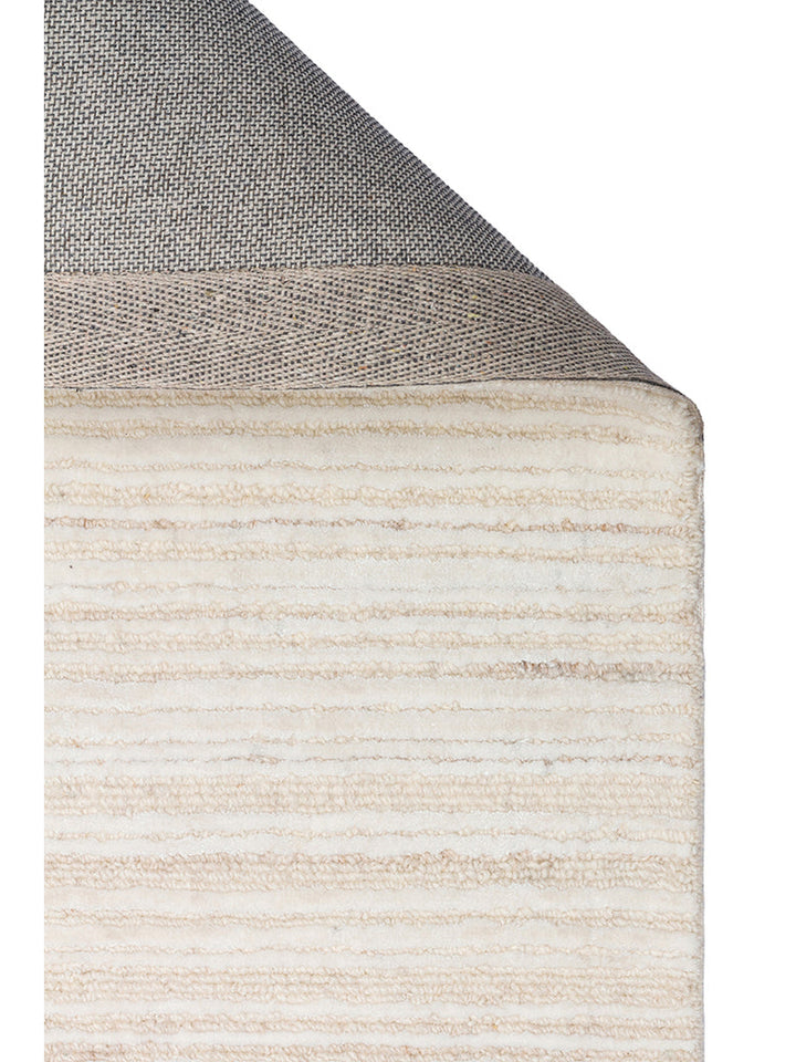 Tappeto tessuto a mano in misto lana e TENCEL™ della serie Palermo CREAM