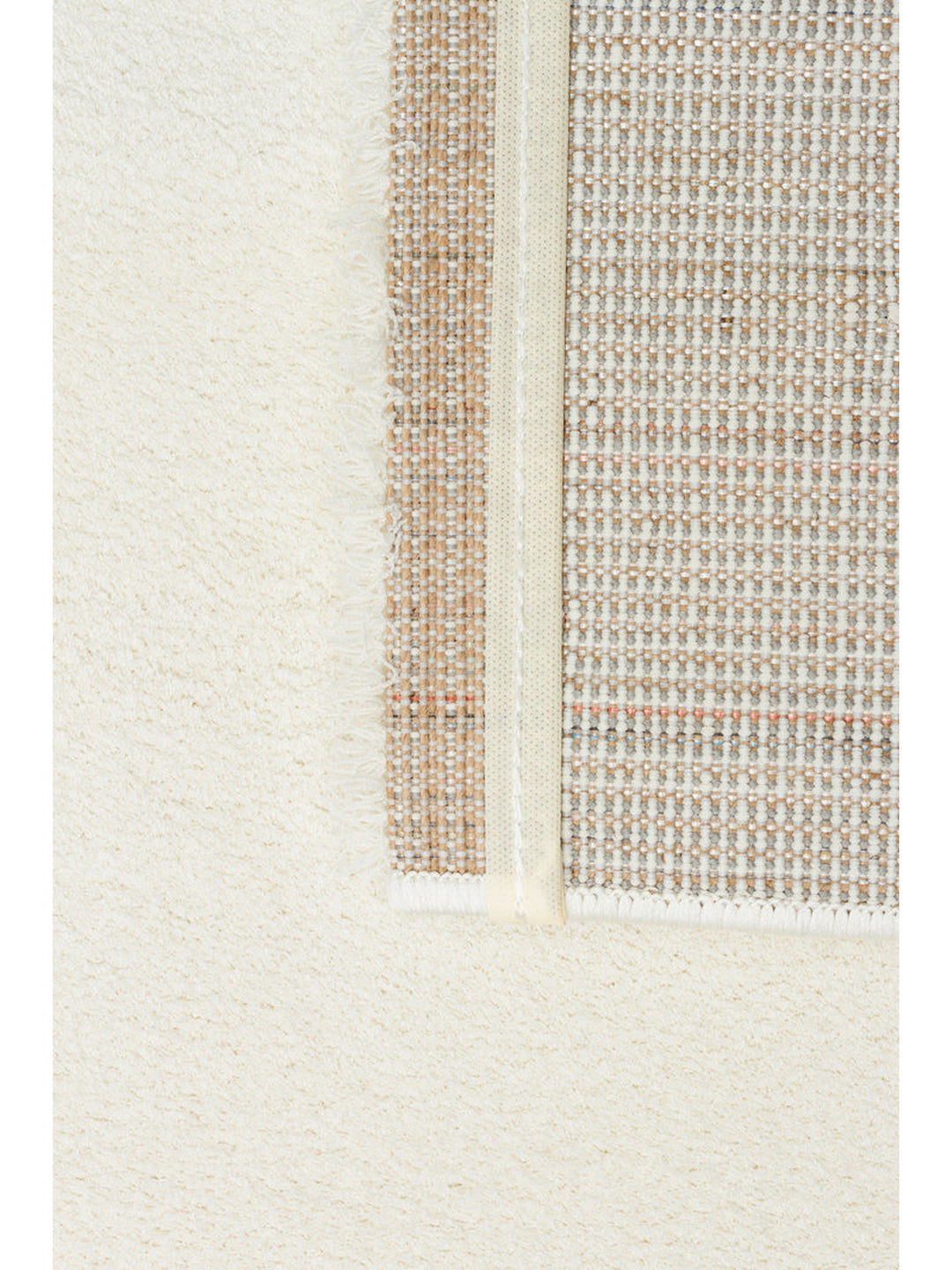 Peace Hav Dust-Free Soft Touch Elegant Shaggy Carpet 01 WHITE