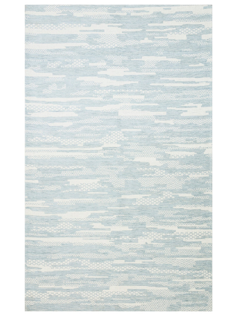 Didim Non-Slip Based Modern Living Room Hall Corridor Kitchen Fine Woven Carpet 01 BLUE