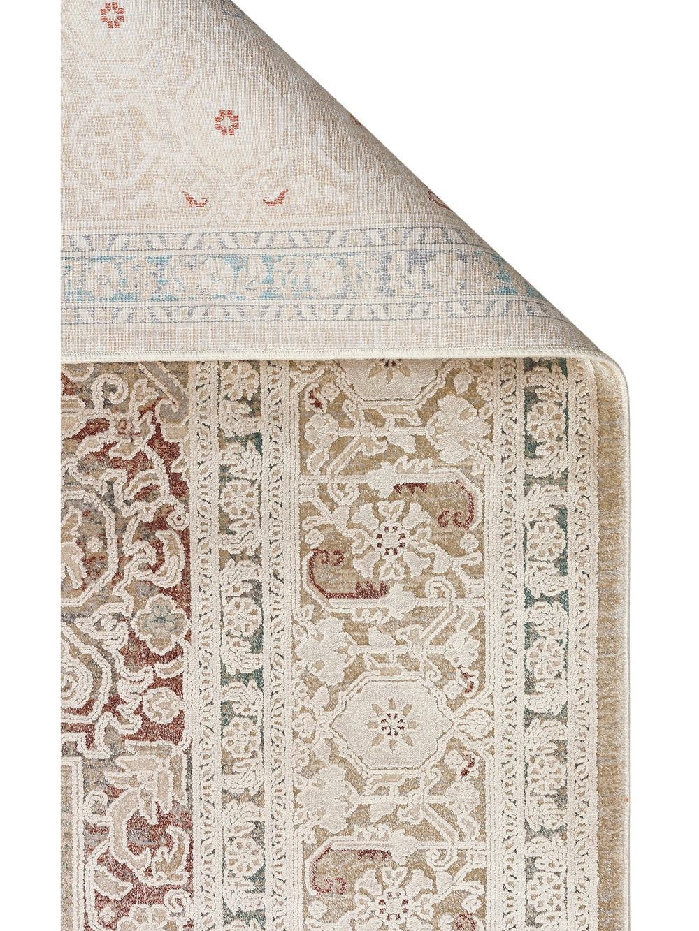 Golden Serisi %100 Naturel Yumuşak Dokulu Vintage Esintilere Sahip Sık Dokuma Salon Halısı 02 BEIGE - Carpetdocia