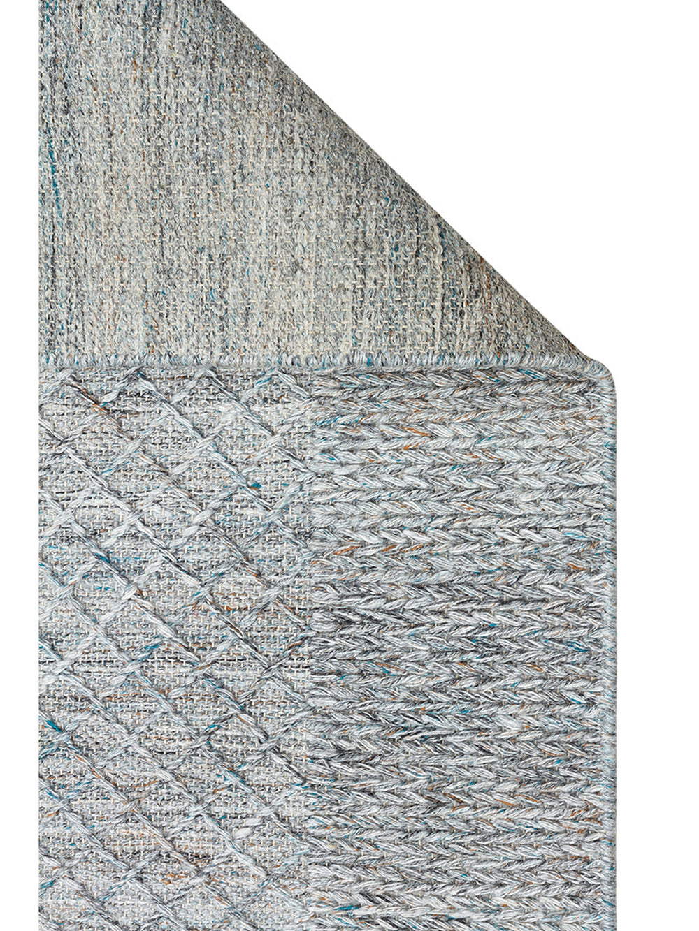 Herringbone Serisi El Dokuma Modern Etnik Salon Oturma Odası Yatak Odası Halı BLUE - Carpetdocia