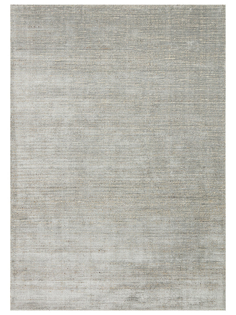 Kelly Series 100% Natural Wool and Viscose Hand Woven Living Room Sitting Room Bedroom Carpet GREY