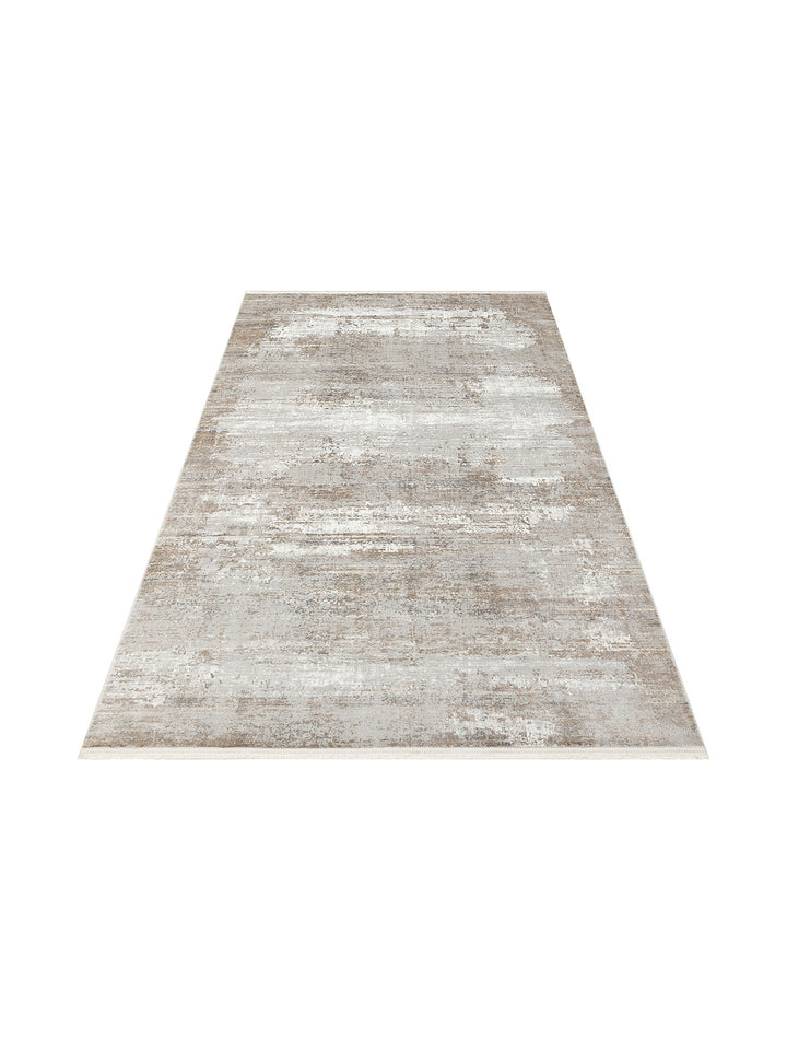 Marble Serisi Modern Desenli Salon Oturma Odası Koridor Antre Şık Halı 05 CREAM GREY - Carpetdocia