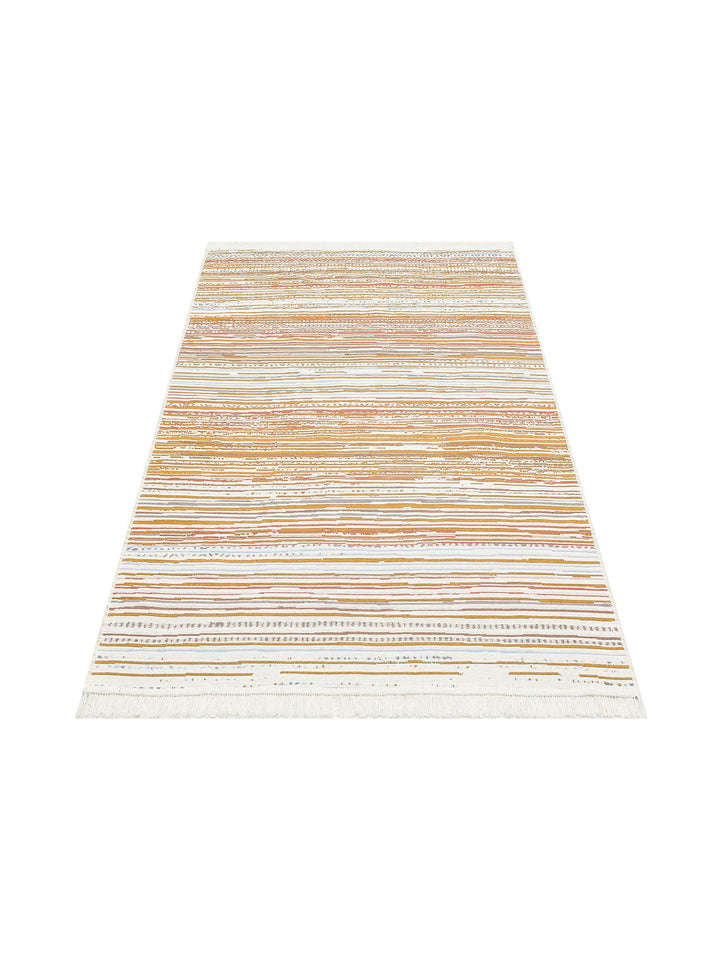 Maya %100 Naturel Pamuk Yıkanabilir Çift Taraflı Oturma Odası Mutfak Koridor Modern Kilim 35 MULTY - Carpetdocia