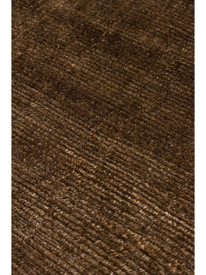 Mulberry Serisi %100 Rayon El Dokuma Parlak Modern Salon Oturma Odası Halı GOLD - Carpetdocia