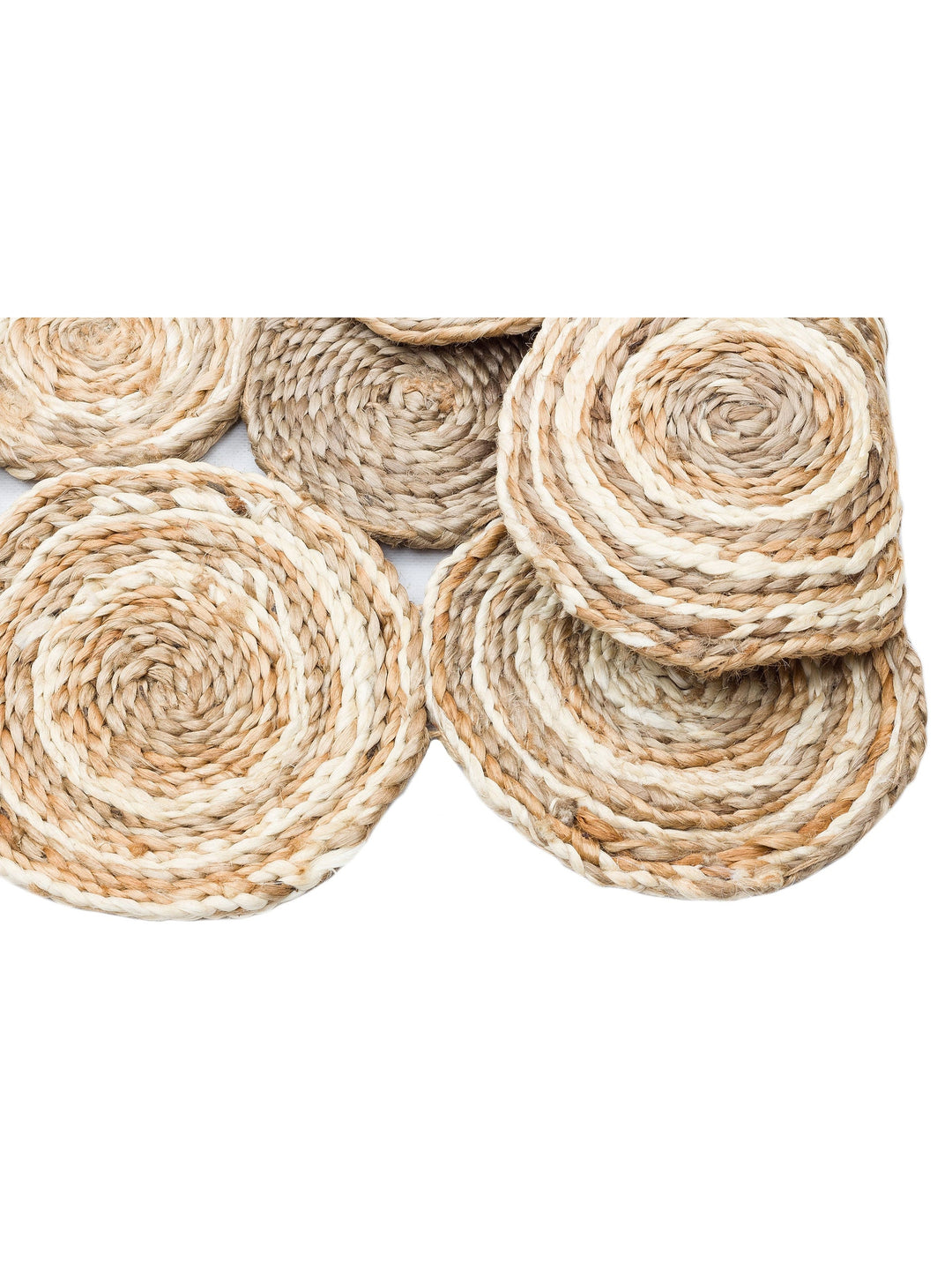 Only Jüt Yuvarlak ve Oval %100 Naturel Oturma Odası Antre Mutfak Balkon El Dokuma Halı CA111WHMLXW - Carpetdocia