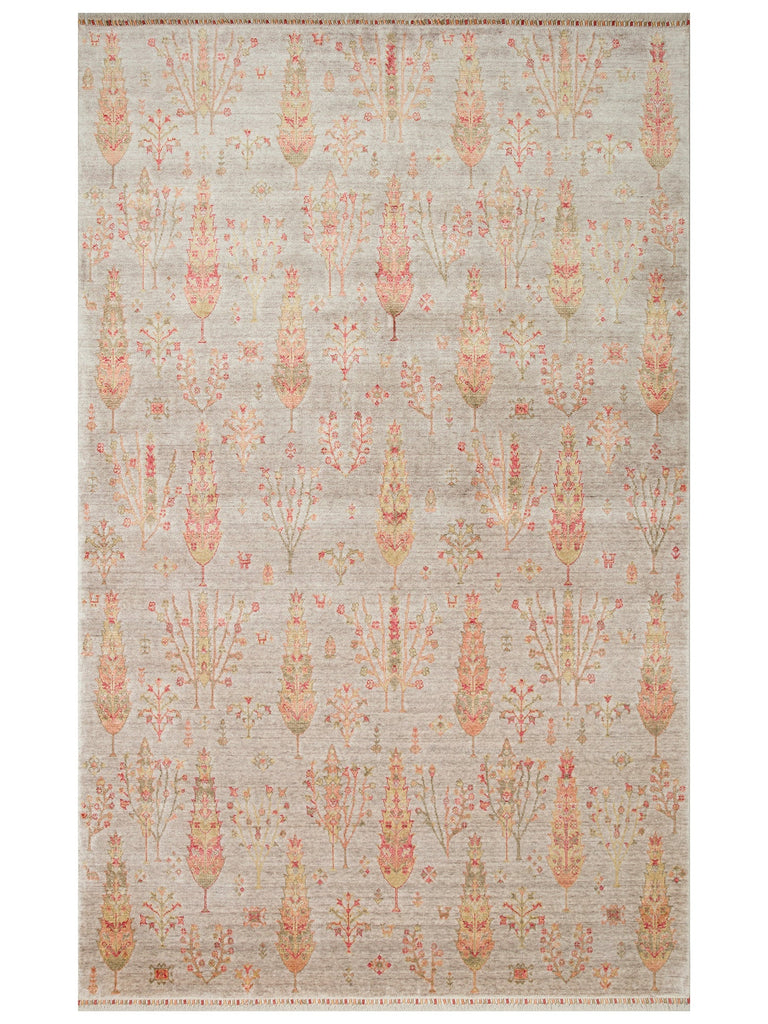Oushak Carnaval 100% Natural Easy to Clean Handmade Tencel Modern Uşak Carpet 08 BEIG