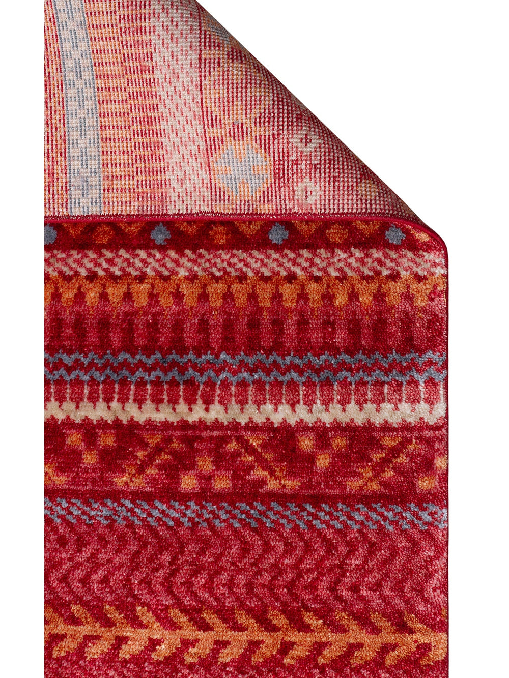 Oushak Carnaval %100 Naturel Kolay Temizlenir El Emeğiyle Üretilen Tensel Modern Uşak Halısı 19 REDM - Carpetdocia