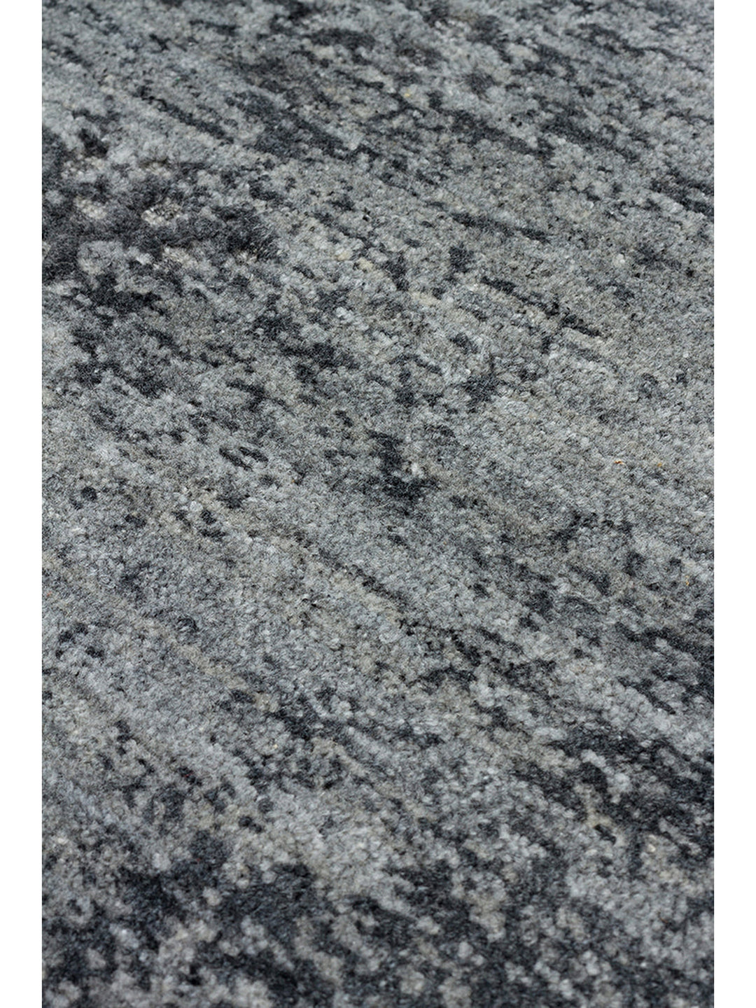 Palette Serisi %100 Naturel Yün Viskon Pamuk El Dokuma İskandinav Salon Oturma Odası Halı BLACK - Carpetdocia
