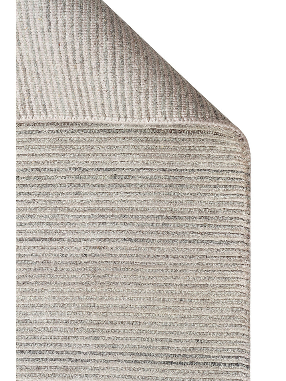 Portofino Serisi %100 Naturel Viskon Yün Pamuk El Dokuma Modern Salon Oturma Odası Halı SILVER - Carpetdocia