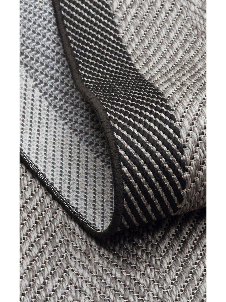 Resort Pamuklu Kaymaz Tabanlı Oturma Odası Koridor Antre Mutfak Şık Kilim 02 DARK GREY