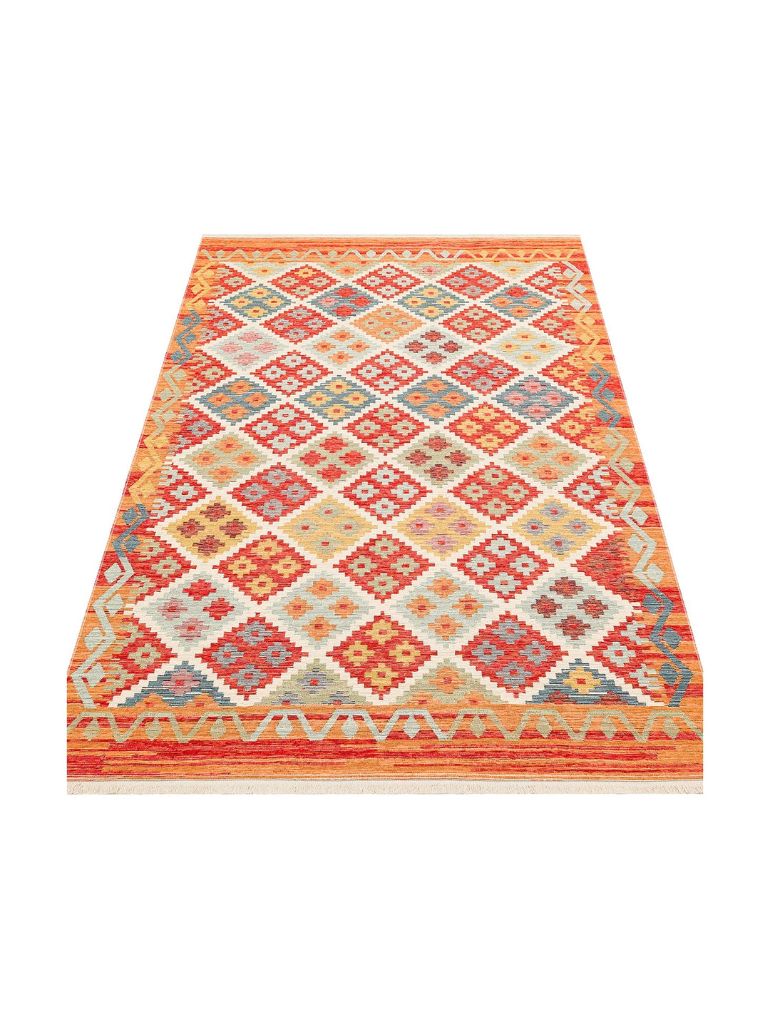 Rota Yıkanabilir, Çift Taraflı Kullanıma Uygun Yumuşak Tuşeli Otantik Kilim 05 TERRA - Carpetdocia