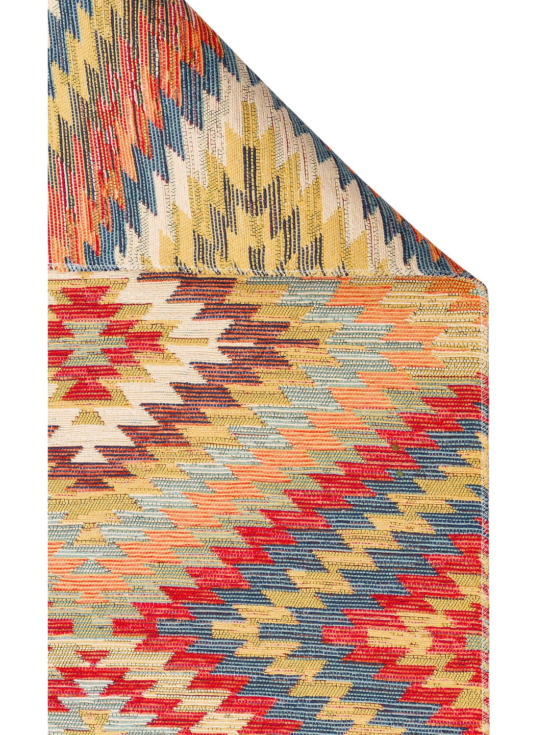 Rota Yıkanabilir, Çift Taraflı Kullanıma Uygun Yumuşak Tuşeli Otantik Kilim 07 TERRA - Carpetdocia