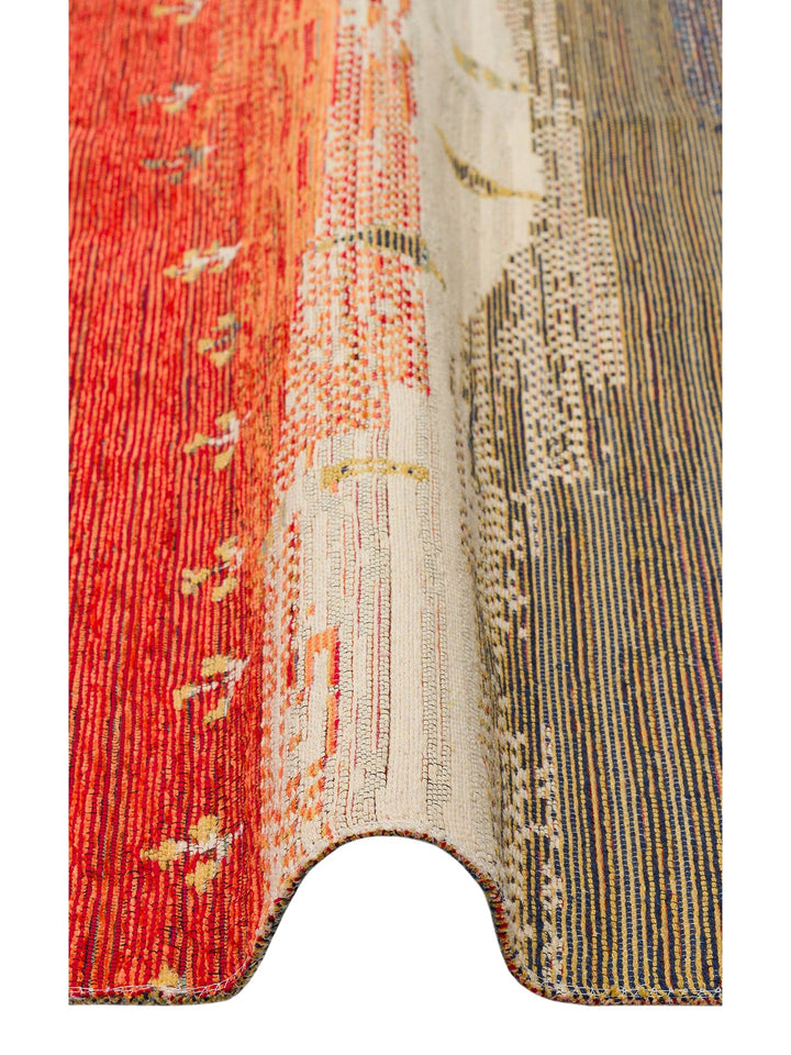 Rota Yıkanabilir, Çift Taraflı Kullanıma Uygun Yumuşak Tuşeli Otantik Kilim 12 TERRA - Carpetdocia