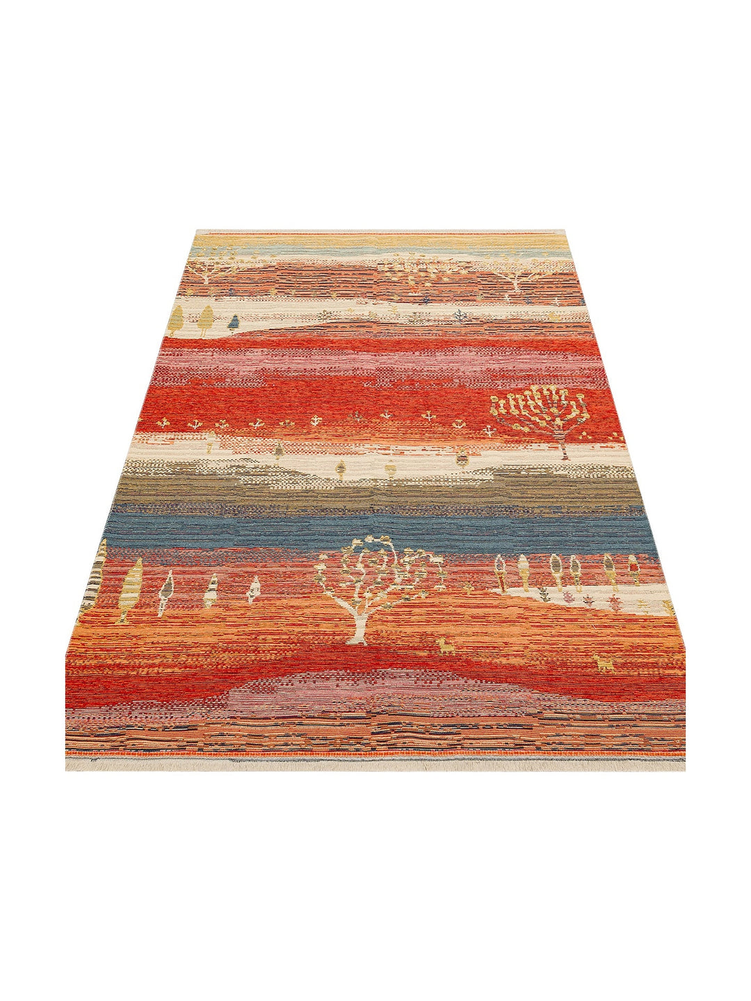 Rota Yıkanabilir, Çift Taraflı Kullanıma Uygun Yumuşak Tuşeli Otantik Kilim 12 TERRA - Carpetdocia