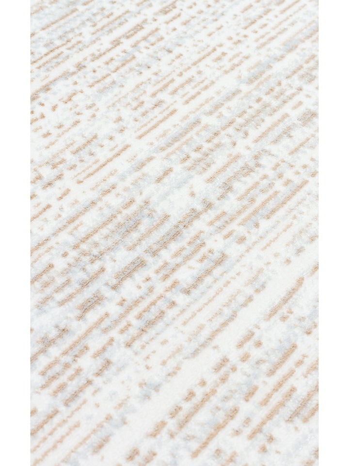 Smooth Yıkanabilir Kaymaz Parlak Oturma Odası Salon Koridor İnce Dokuma Modern Halı 101 BEIGE XW - Carpetdocia