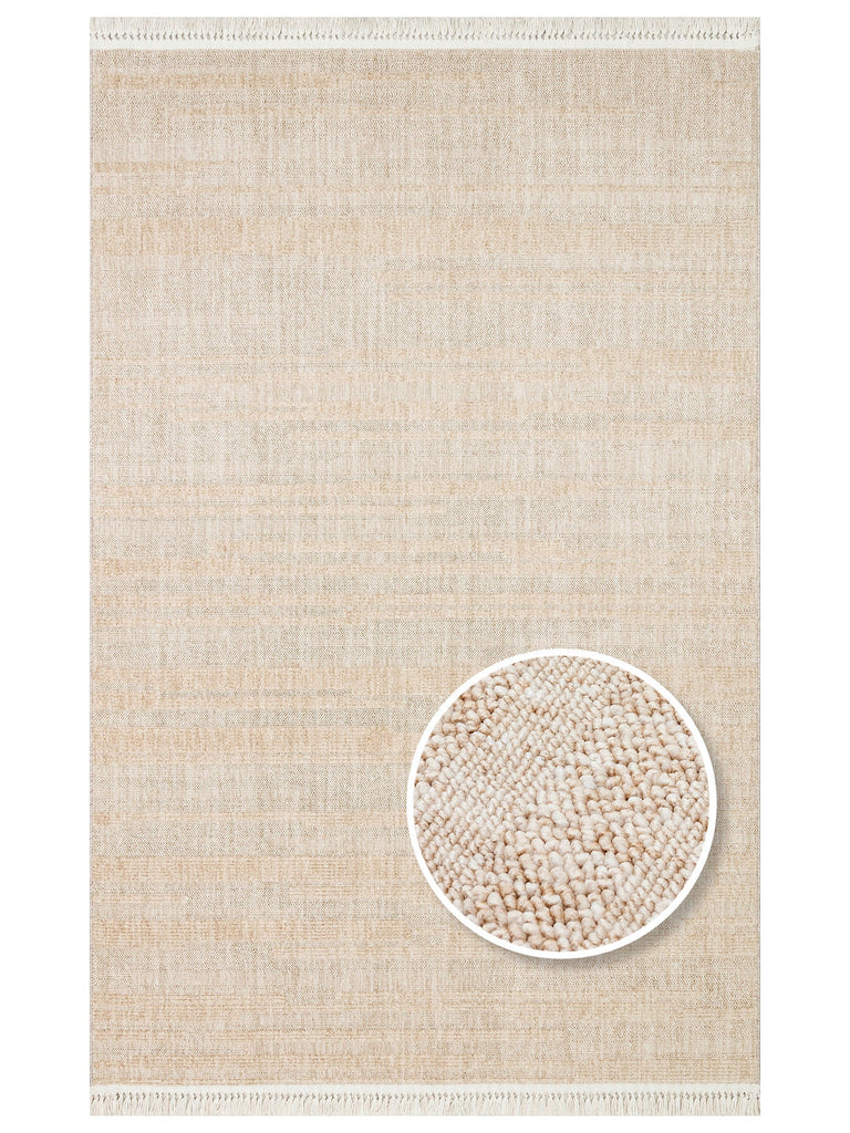 Style Fluff Dust Vezmez Soft Textured Living Room Hall Hallway Entrance Modern Carpet 01 BEIGE