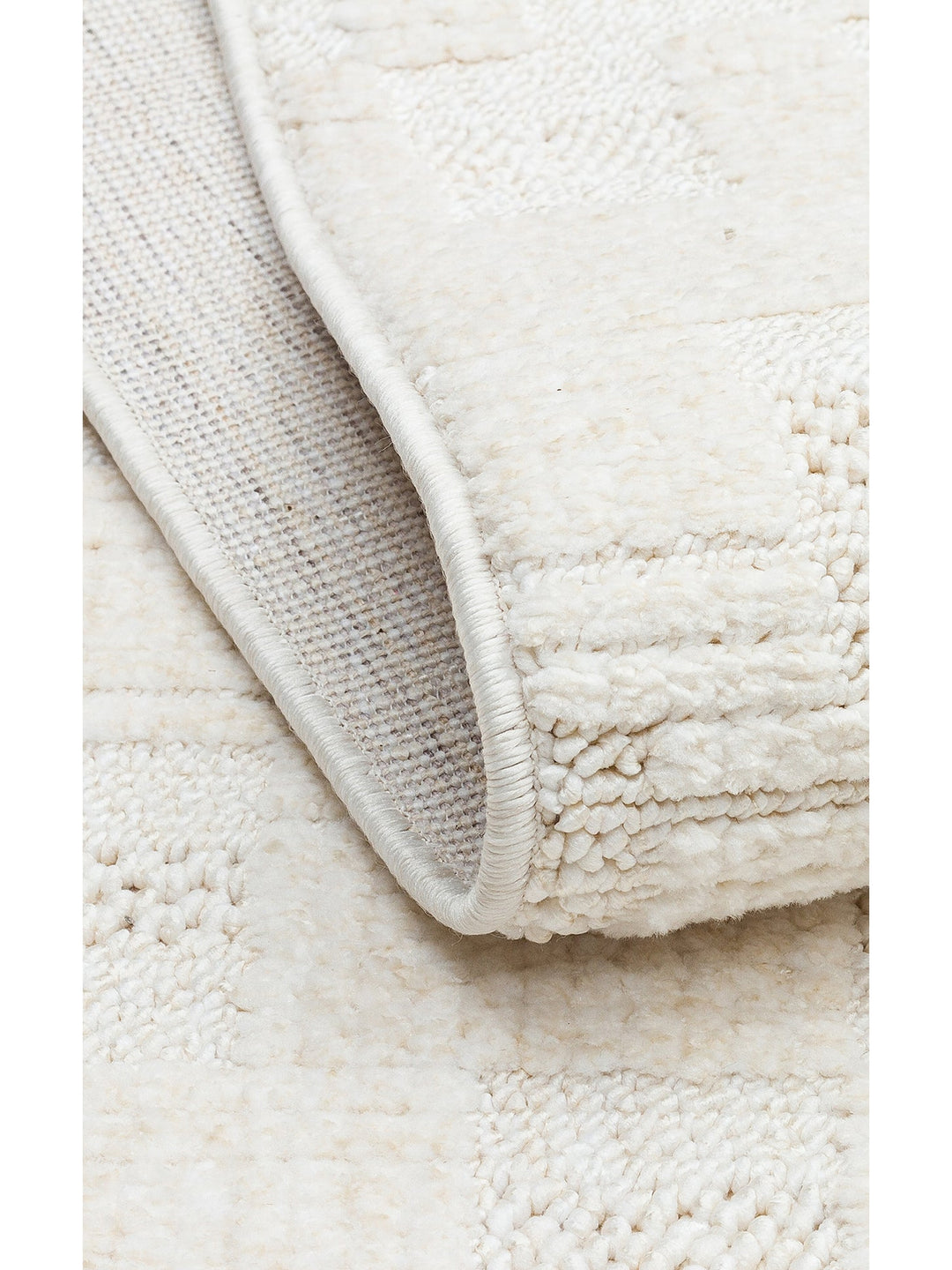 Style Hav Toz Vezmez Yumuşak Dokulu Oturma Odası Salon Koridor Antre Modern Halı 02 WHITE - Carpetdocia