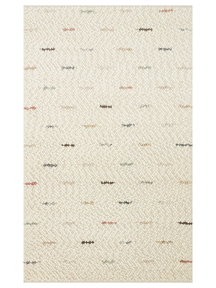 Woolstar %100 Naturel Kazak Desenli Salon Oturma Odası Koridor Antre El Dokuma Örgü Halı JD6MUL - Carpetdocia