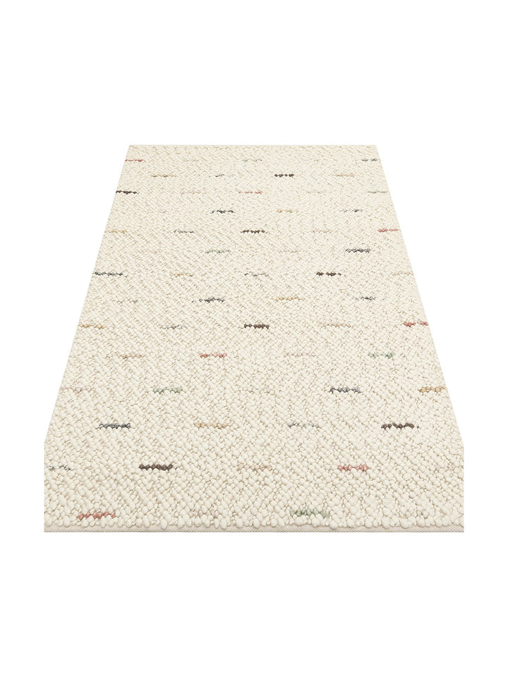 Woolstar %100 Naturel Kazak Desenli Salon Oturma Odası Koridor Antre El Dokuma Örgü Halı JD6MUL - Carpetdocia