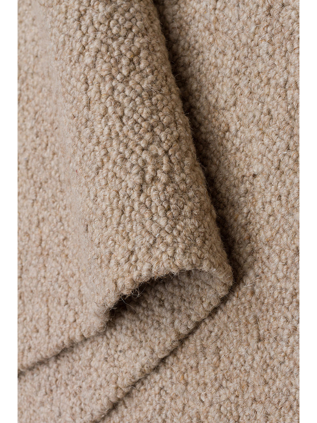 Tappeto fatto a mano della serie Agra in misto lana, poliestere e cotone BEIGE