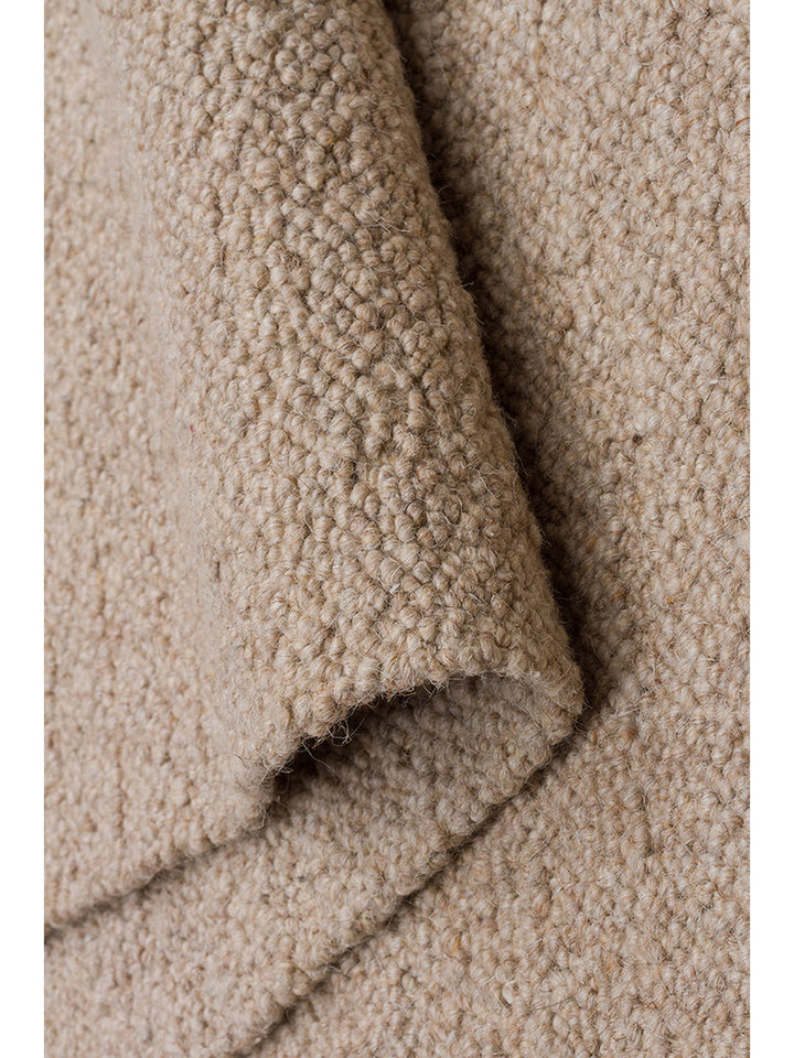 Tappeto fatto a mano della serie Agra in misto lana, poliestere e cotone BEIGE