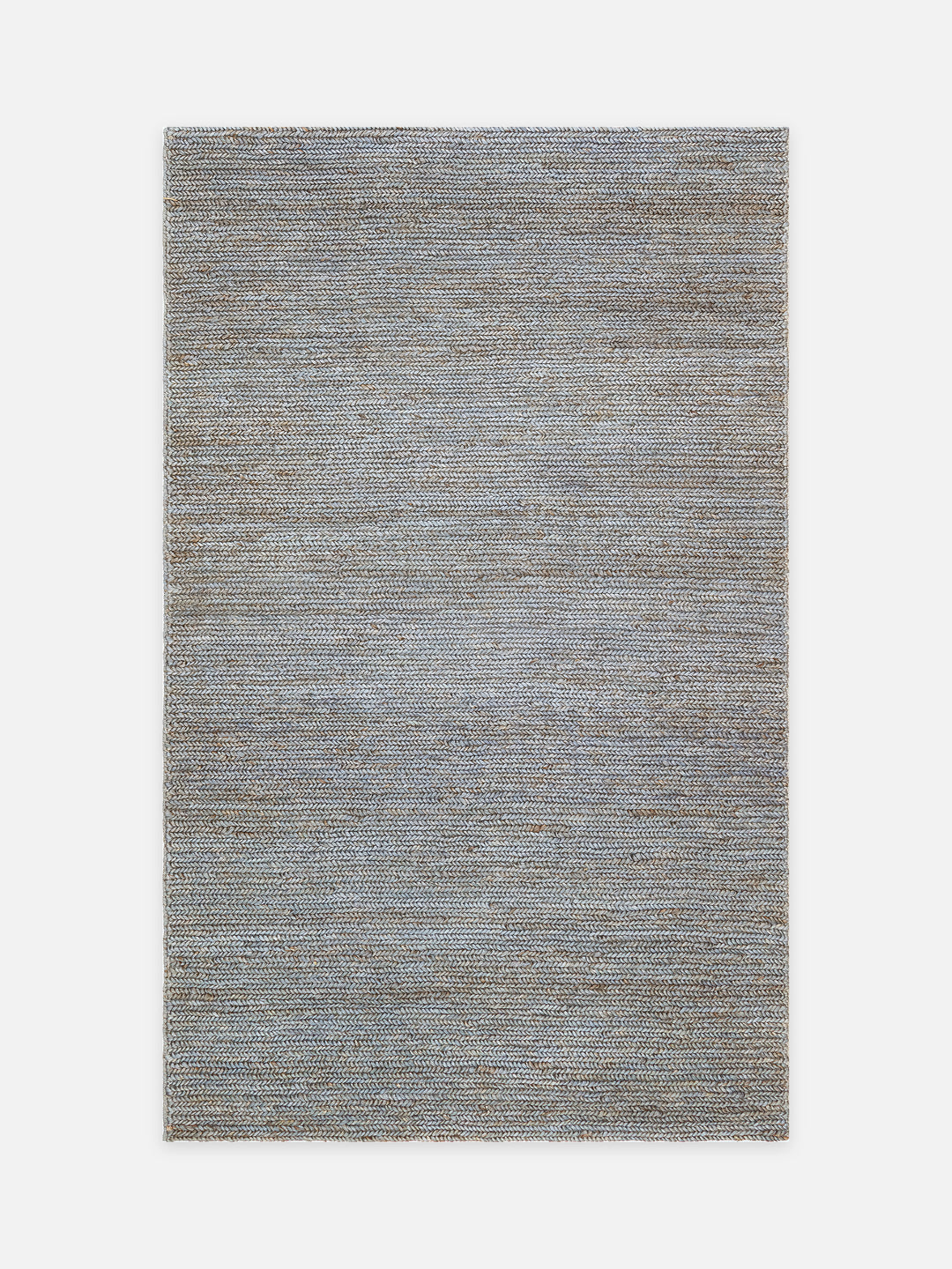 Baccarat handgewebter Jute-Bastteppich – Schieferblau