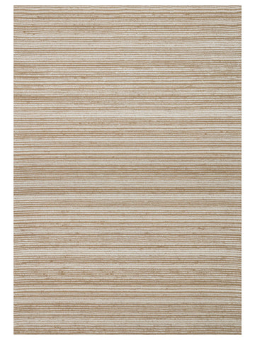 Tapis tissé à la main en mélange de laine et coton série Barcelona BEIGE