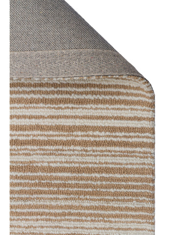 Tapis tissé à la main en mélange de laine et coton série Barcelona BEIGE