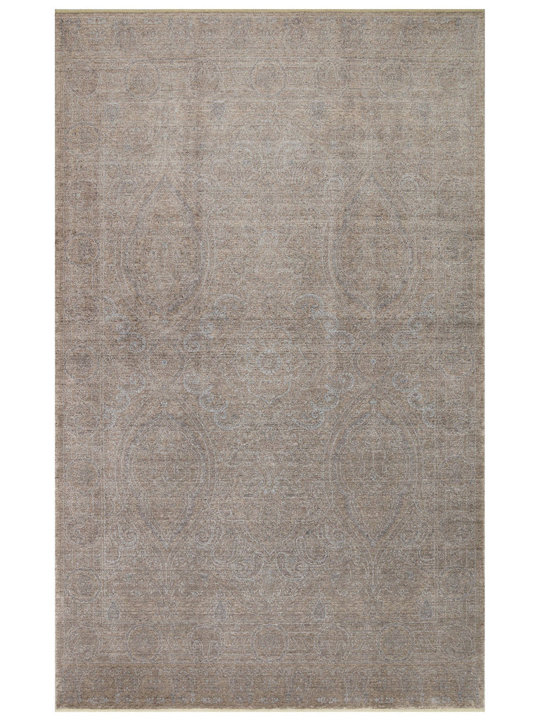 Çırağan 100% Natural Special Shiny Handmade TENCEL™ Uşak Rug Produced on Special Looms 03 BEG