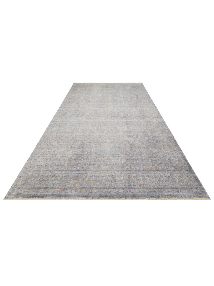 Çırağan %100 Naturel Özel Işıltılı El Emeği ile Özel Tezgahlarda Üretilen TENCEL™ Uşak Halısı 2DGRBZ - Carpetdocia