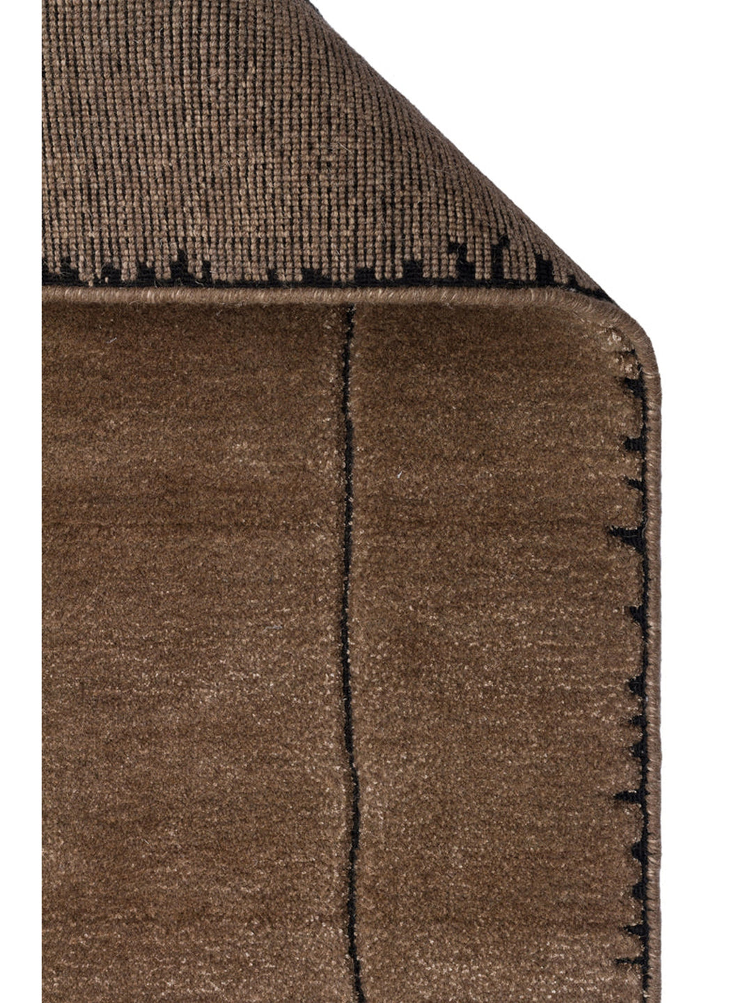 Dakar Serie handgeknüpfter Teppich aus Wolle, Rayon und Polyester Mischung TAUPE