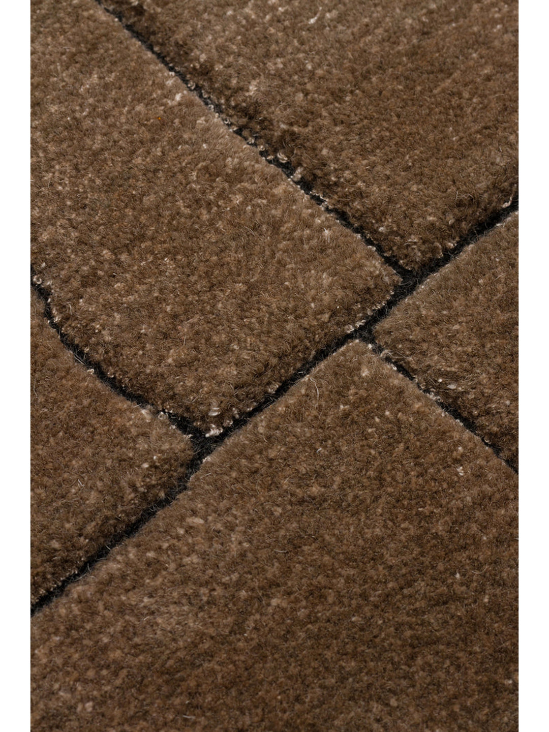 Dakar Serie handgeknüpfter Teppich aus Wolle, Rayon und Polyester Mischung TAUPE