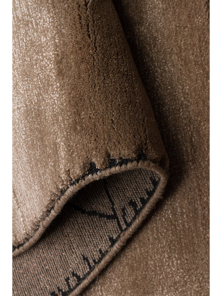 Dakar Serie handgeknüpfter Teppich aus Wolle, Rayon und Polyester Mischung TAUPE