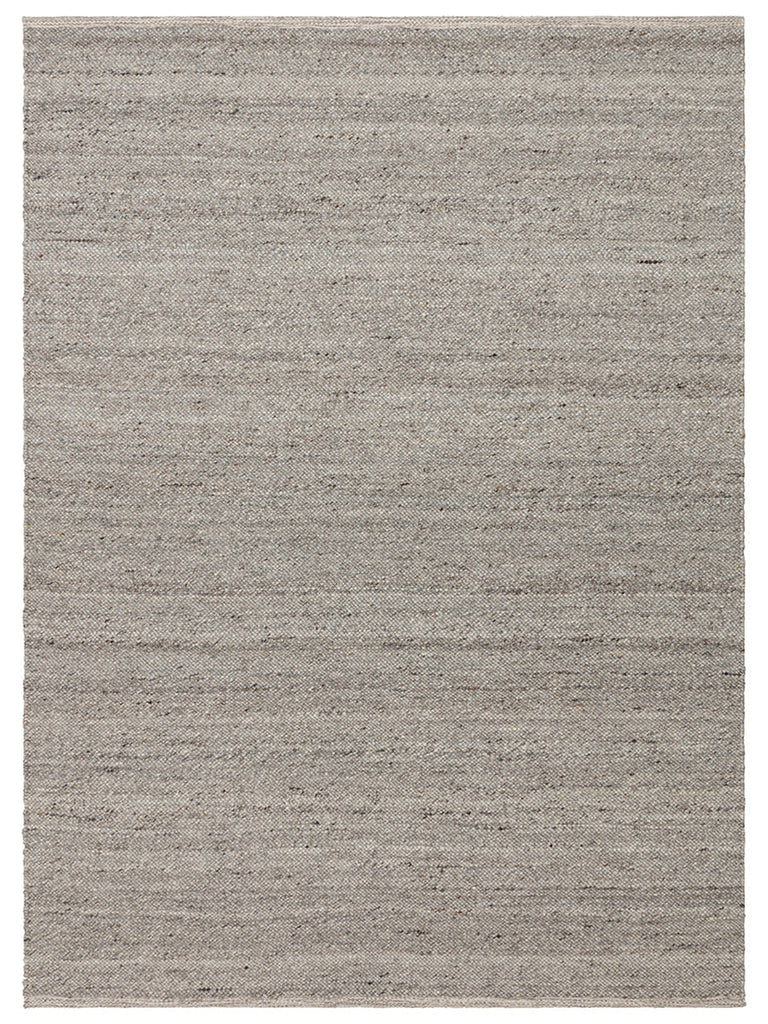 Jakarta Serie handgeknüpfter Teppich aus Wolle, Polyester und Baumwollmischung SILBER
