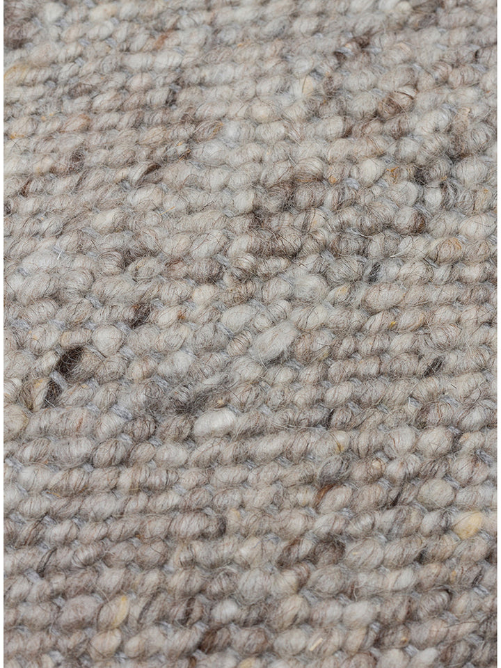 Jakarta Serie handgeknüpfter Teppich aus Wolle, Polyester und Baumwollmischung SILBER