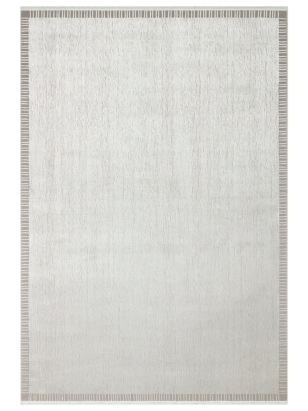 Lucia Serisi Modern Parlak Salon Oturma Odası Yatak Odası Antre Halı BORDER GREY - Carpetdocia