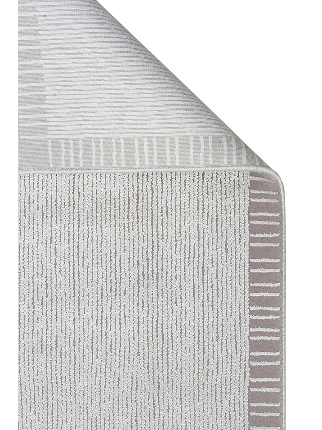 Lucia Serisi Modern Parlak Salon Oturma Odası Yatak Odası Antre Halı BORDER GREY - Carpetdocia