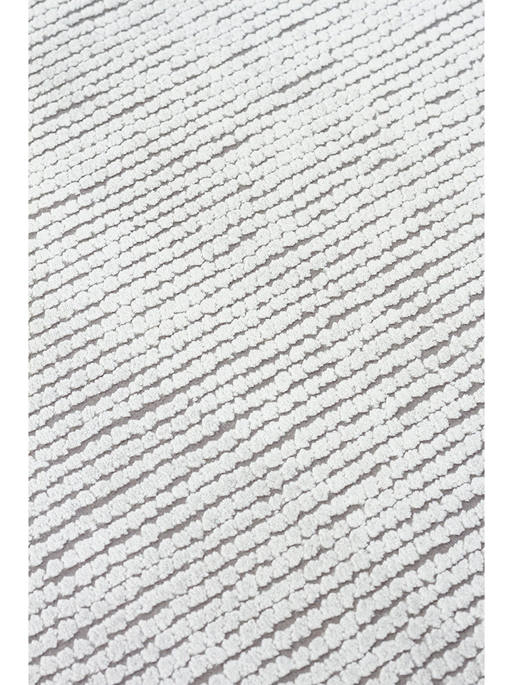 Lucia Serisi Modern Parlak Salon Oturma Odası Yatak Odası Antre Halı BORDER GREY - Carpetdocia