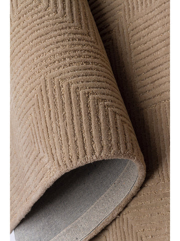 سجادة يدوية من مزيج الصوف والقطن من سلسلة Milano BEIGE