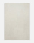 Milano Series Wool and Cotton Blend Handwoven Rug IVORY