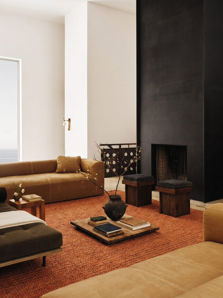 Baccarat Neo Jute 100% Natural Living Room Hallway Kitchen Balcony Handwoven Straw Carpet BCN RUST