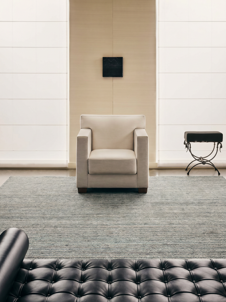 Helsinki Series 100% Natural Wool and Viscose Handwoven Modern Scandinavian Living Room Sitting Room Rug MRN