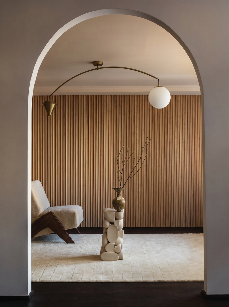 Fluffy Series 3D Carved Handwoven Living Room Bedroom Hallway Entrance Modern Carpet IVORY