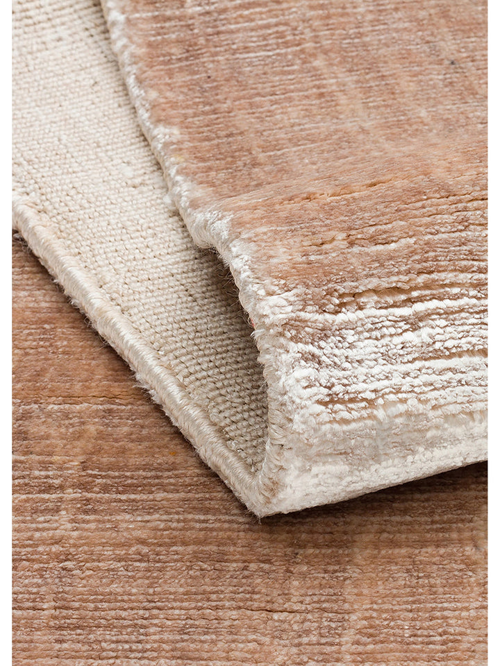 Mulberry Serisi %100 Rayon El Dokuma Parlak Modern Salon Oturma Odası Halı LBEIGE - Carpetdocia